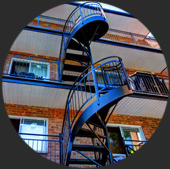 Escalier colimaçon pour logement